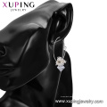 E-714 xuping moda design especial cor de ródio de zircão sintético elegante senhoras brincos de gota